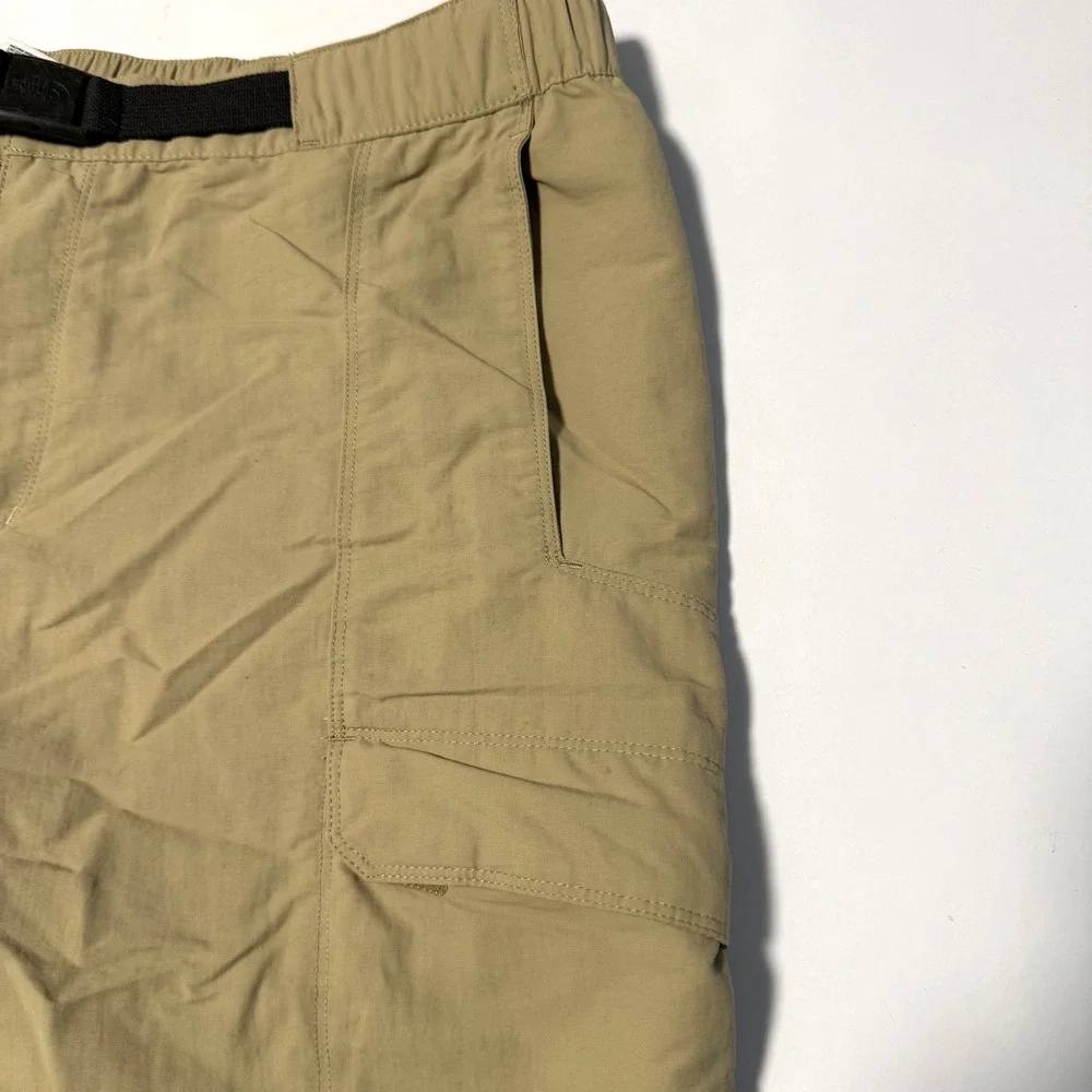The North Face Mens Horizon Cargo Shorts Khaki‎ Tan Nylon Hiking Belted XXL